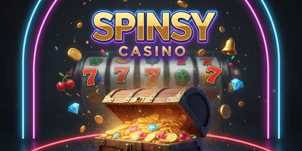 Schatztruhe mit Casino-Thema.
